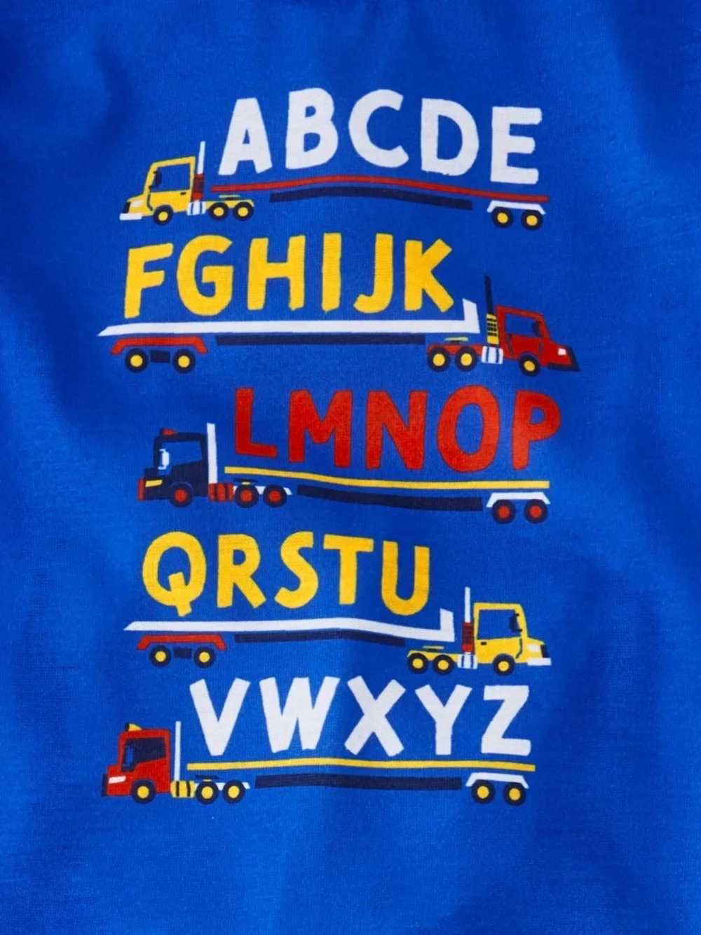 PJ PLACE 🚒🛻VALIANT BLUE ALPHABET TRUCK 3-PIECE PAJAMA SET🛻🚒 SIZE 5T 🌟NWT🌟